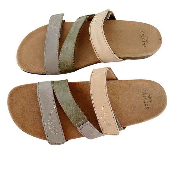Earth Origins ‘Ohana’ Casual Slide Comfort Sandals Suede Earth Tones Beige 9.5 - Picture 5 of 9